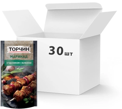 Упаковка маринада Торчин с чесноком и травами для свинины 160 г х 30 шт (7613036664707)