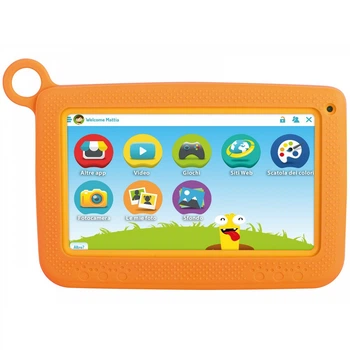 Детский планшет с родительским контролем Trevi Kidtab 7 S02 7"IPS Android 7+чехол-поставка Orange