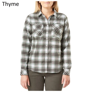 Женская фланелевая рубашка 5.11 HERA FLANNEL 62385 Small, Thyme Plaid