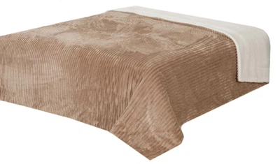 Покрывало Двухстороннее Mesa Witold 160x200 см Кремовое, Коричневое (5901383843206)