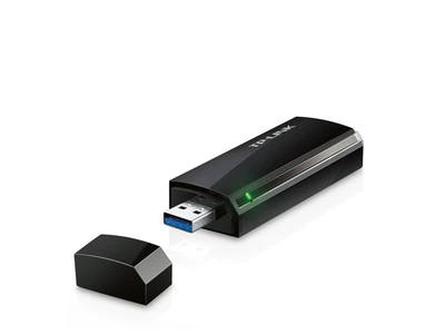 Безпровідний мережевий адаптер TP-Link Archer T4U (AC1300 Dual Band Wireless USB Adapter, Realtek, 2T2R, 867Mbps at 5GHz + 300Mbps at 2.4GHz, 802.11ac/a/b/g/n, USB 3.0, 2 internal antennas)