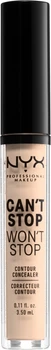 NYX Professional Makeup Can`t Stop Won`t Stop Korektor 04 Light Ivory 3,5 ml (800897168575)