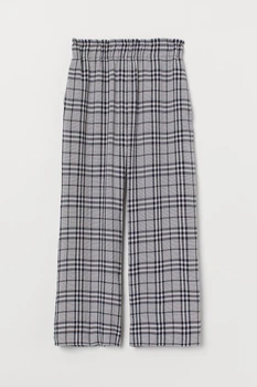 Брюки H&M 38 серо черный клетка 23127513979