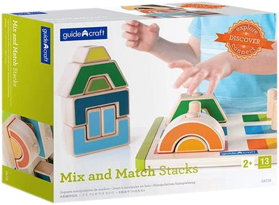 Набор деревянных блоков Guidecraft Manipulatives Чередование и сочетание (G6735) (716243067358)