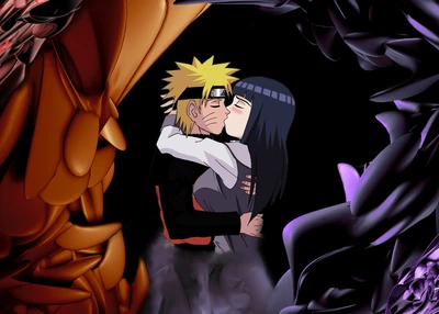 Картина Gee! Naruto Наруто поцелуй 60x40 NU 09.030