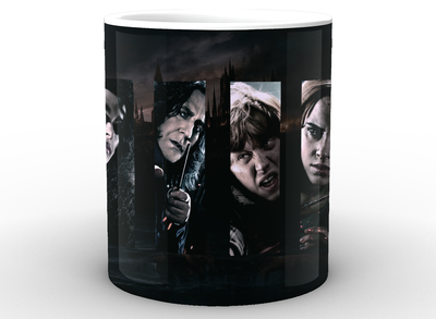 Чашка с принтом Harry Potter Гарри Поттер главные герои HP.02.029 Кружка керамическая 0,33