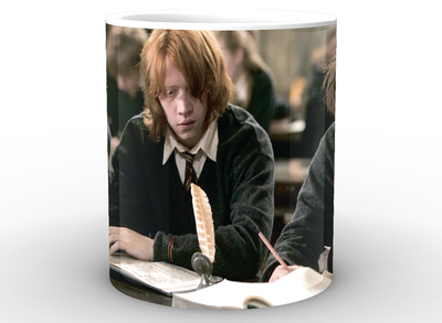 Чашка с принтом Harry Potter Гарри Поттер за учебой HP.02.004 Кружка керамическая 0,33