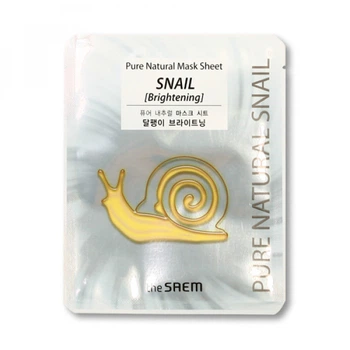 Тканинна Маска улиточная The Saem Pure Natural Mask Sheet Snail Brightening