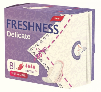 Гигиенические ультратонкие прокладки Freshness Delicate Normal 8 шт (715)