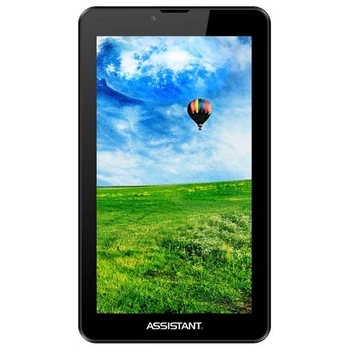 Планшетный ПК 7' Assistant AP727G Black Gсенсор емкостный MultiTouch 1024х600 MTK8312 Dual Core 1.2GHz RAM 1Gb ROM 8Gb microSD