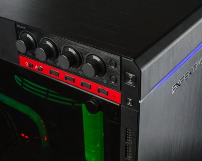 Персональный компьютер Expert PC Ultimate (I9900K.64.H10S9.2080T.491W); Intel Core i9-9900K (3.6 - 5.0 ГГц) / ОЗУ 64 ГБ / HDD 10 ТБ + SSD 960 ГБ / NVIDIA GeForce RTX 2080 Ti 11 ГБ / без ОП / LAN / Wi-Fi / Bluetooth / Windows 10 Home / черный