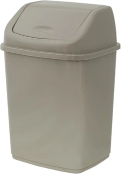 Відро для сміття Алеана з кришкою 18 л 29 x 23.50 x 44 см Какао (122065-какао)