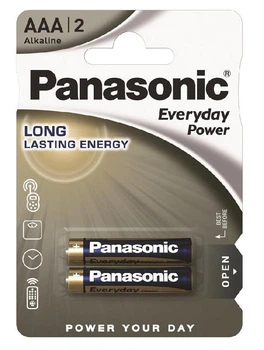 Батарейка Panasonic EVERYDAY POWER AAA BLI 2 ALKALINE (LR03REE/2BR)