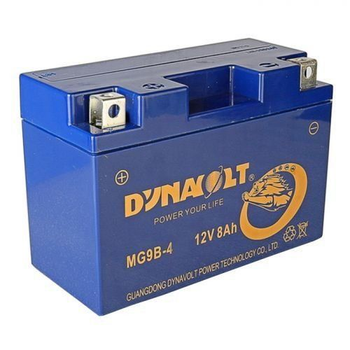 Мото аккумулятор DYNAVOLT MG9B-4 (MG9B-4-C) 8 Аh, 90 А, (+/-), 150х69х105 мм