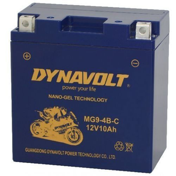 Мото аккумулятор DYNAVOLT MG9-4B (MG9-4B1) 10 Аh, 130 А, 135х75х139 мм