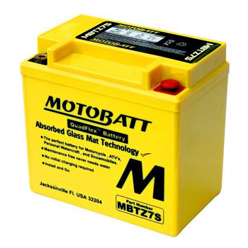 Мото акумулятор Motobatt MBTZ7S 6,5 Аh, 100 А, (-/+), 114x70x107 мм