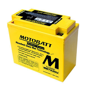 Мото акумулятор Motobatt MBTX20U 21 Аh, 310 A, (+/-)(-/+), 175x87x155 мм