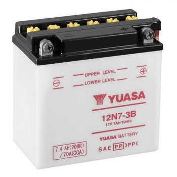 Мото аккумулятор YUASA 12N7-3B 7 Аh, 70 А, (-/+), 135х75х133 мм