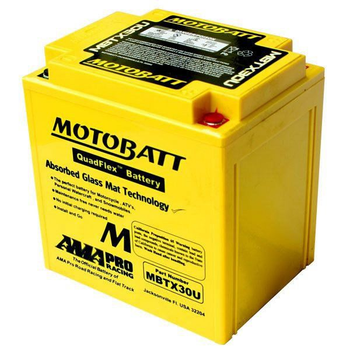 Мото акумулятор Motobatt MBTX30U 32 Аһ, 385 А, (+/-)(-/+), 166х126х175 мм