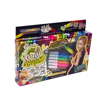 Набор для творчества My Color Clutch клатч-пенал-раскраска Забавные совы укр Dankotoys (CCL-02-01U) (100274)