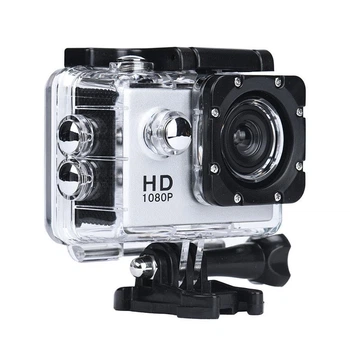 Экшн камера A7 Sports Cam HD 1080p, спортивныая видеокамера для экстрима, Серибристая (1002741-Silver-1)