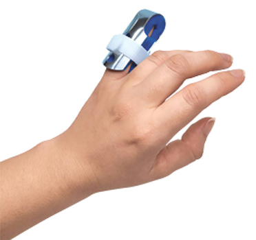 Ортез-шина для фаланги пальца руки с фиксацией Торос-Груп 502 размер 1 синий (4820192752664)