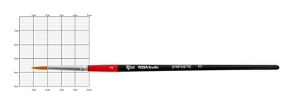 Кисть синтетика Rosa 111 круглая №2 кор. ручка (4823086700260)