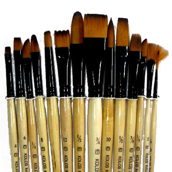 Кисть синтетика Rosa 1115-14 Craftart набор 14шт (4823064903041)