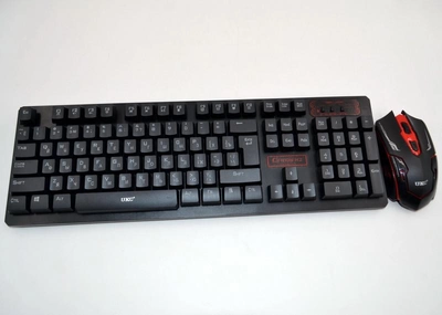 Беспроводная русская клавиатура и мышка HK6500