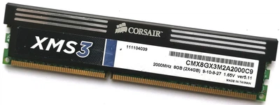 Игровая оперативная память Corsair DDR3 4Gb 2000MHz PC3 16000U CL9 (CMX8GX3M2A2000C9) Б/У