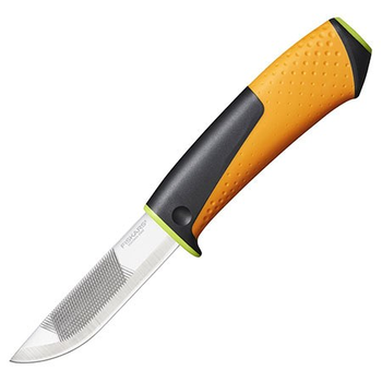 Нож для тяжелых работ Fiskars с точилом (1023619) (1023619)
