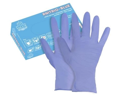 Рукавички VitLUX Nitrilux Blue нітрилові XL 100шт
