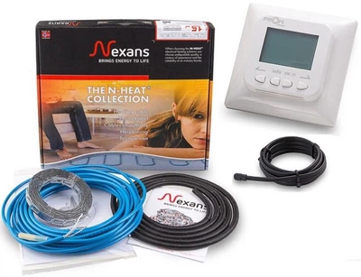 Теплый пол Nexans TXLP/2R двухжильный кабель 700 Вт 4.1 - 5.1 м2 в комплекте с программируемым терморегулятором ProfiTherm EX PRO (VIT00877)