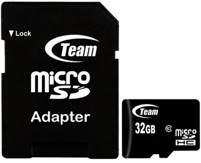 Карта памяти Team microSDHC class10 SD adapter 32Gb