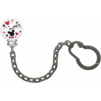 Держатель для пустышки Nuk Disney Mickey серый