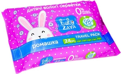 Упаковка влажных салфеток Baby Zaya Ромашка 5 пачек по 24 шт (2000525704658)