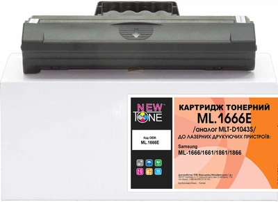 Картридж NewTone для Samsung ML-1661/1666/1861/1866 аналог MLT-D1043S Black (ML.1666E)