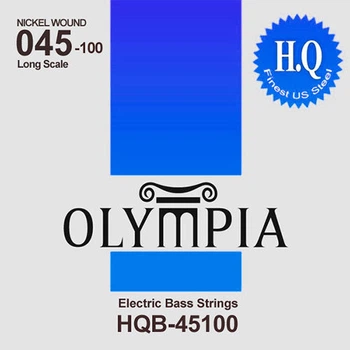 Струни бас-гітари Olympia HQB-45100 Nickel Wound Long Scale Electric Bass Strings 45/100
