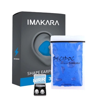 Беруші з силікону (60 штук) + багаторазові Imakara Decidoc Blue (122791)