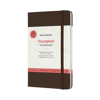 Блокнот Moleskine Вояжер Медиум 11,5х18 см 208 страниц Кофейный Коричневый (8058647620381)