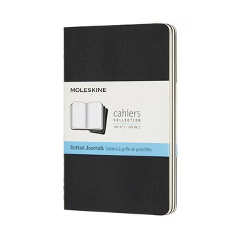 Блокнот Moleskine Cahier карманный 64 страницы в точку Черный 9х14 см (8058341719206)