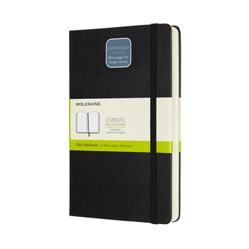 Блокнот Moleskine Classic Expanded средний 13х21 см 400 страниц нелинованный Черный (8058647628028)