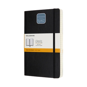 Блокнот Moleskine Classic Expanded средний 13х21 см 400 страниц в линию Черный Мягкий (8058647628042)