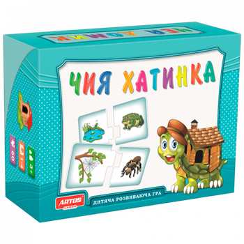 Дитяча Настільна Гра "чий Будиночок" 0468, 30 Картонних Карток (90735)