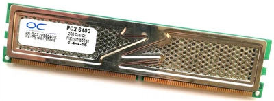 Игровая оперативная память OCZ Platinum DDR2 2Gb 800MHz PC2 6400U CL5 (OCZ2P8004GK) Б/У