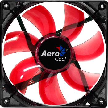 Вентилятор Aerocool Lightning Red LED Black 120мм