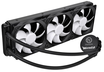 Система водяного охлаждения Thermaltake Water 3.0 Ultimate (CL-W007-PL12BL-A), Intel: /2011/1150/1151/1155/1156/1366, AMD: FM1/FM2/AM2/AM2+/AM3/AM3+, 393x120x27 мм, 4-pin