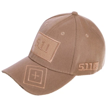 Кепка бейсболка тактическая One size Хлопок Полиэстер 5.11 Tactical хаки TY-5553