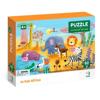 Детский пазл "Жаркая Африка" DoDo Toys 300376, 60 элементов