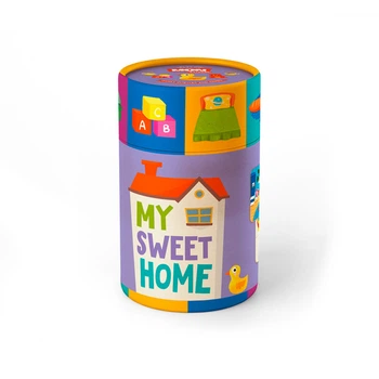 Детский пазл и игра Mon Puzzle "Мой дом" 4 двусторонних пазлов по 6 элементов (20010200001111)